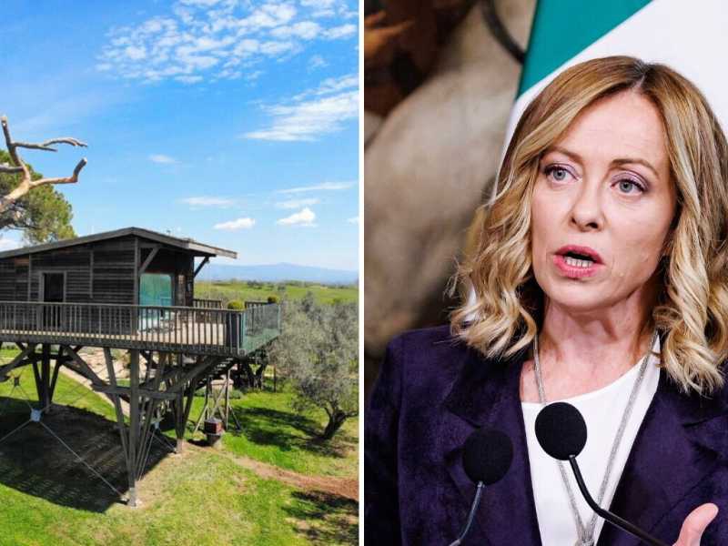 Meloni e la casa sull'albero: relax eco-chic per premier e figlia nel Viterbese