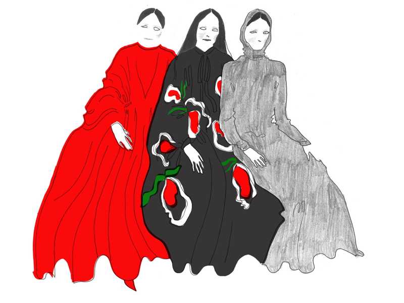 Bozzetti di Giulia Piersanti per "Suspiria"
