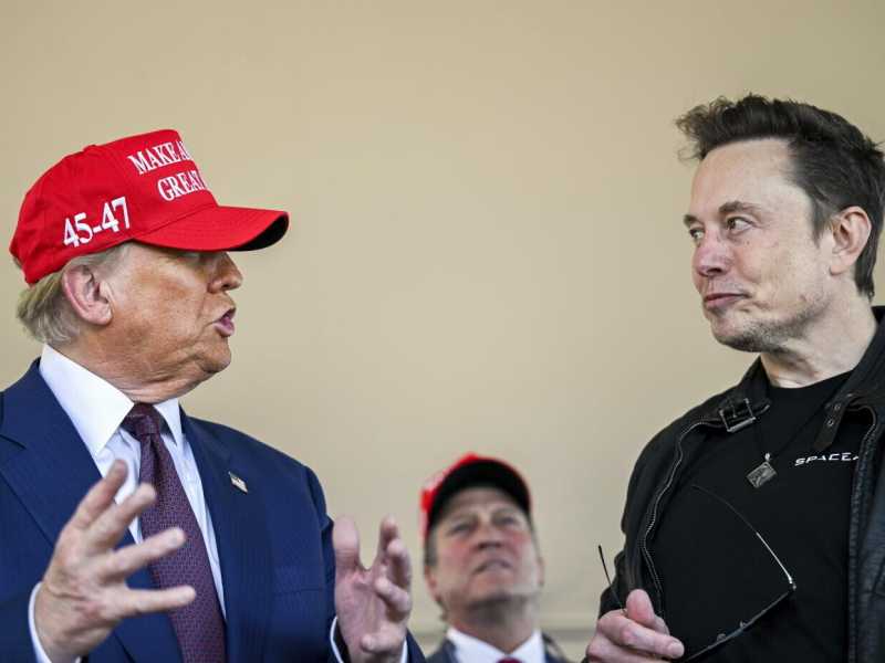 Donald Trump con Elon Musk (foto Ap, via LaPresse)