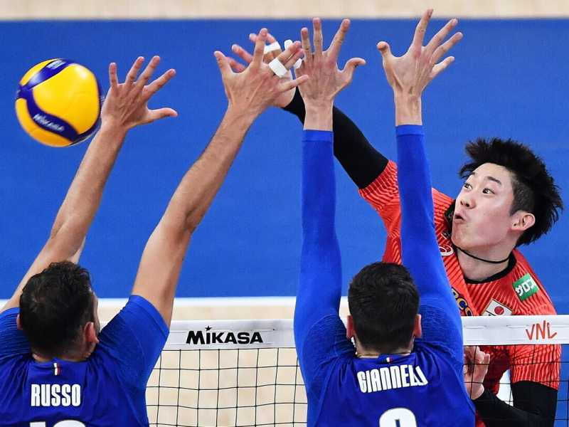Yuki Ishikawa con la maglia della Nazionale giapponese alle Olimpiadi di Parigi 2024 (foto Epa, via Ansa) <br />