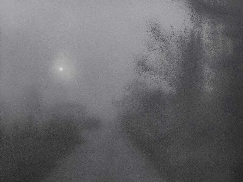 <span class="css-1jxf684 r-bcqeeo r-1ttztb7 r-qvutc0 r-poiln3" style="text-overflow: unset;">Edoardo Cialfi, Dicembre sul viale. Aerosol su tela, 100x80 cm, 2024</span>