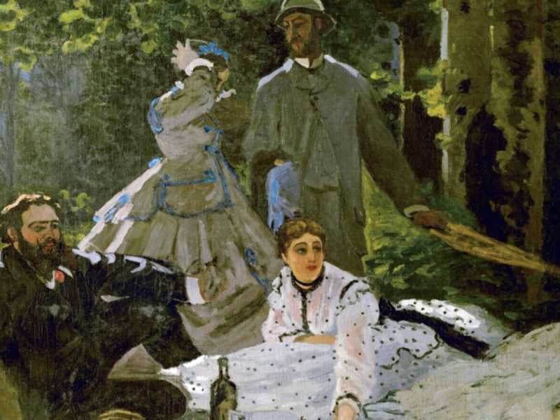 Monet, "La colazione sull'erba" (Wikipedia)