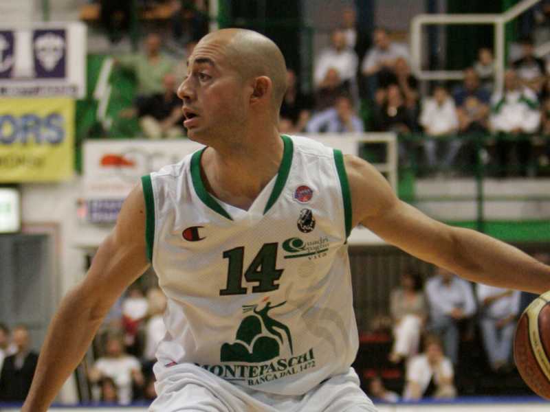 Rodolfo Rombaldoni ai tempi dello scudetto con la Montepaschi Siena nel 2007 (foto LaPresse)