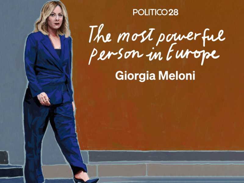 Meloni è la persona più potente d'Europa del 2025, secondo Politico
