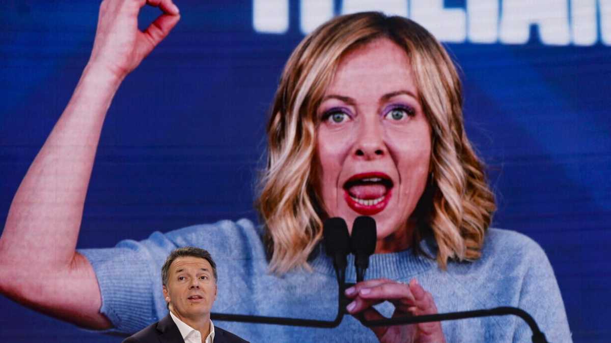 Immagine di Renzi addita le sorelle Meloni, ma non dimentichi il resto della mandria