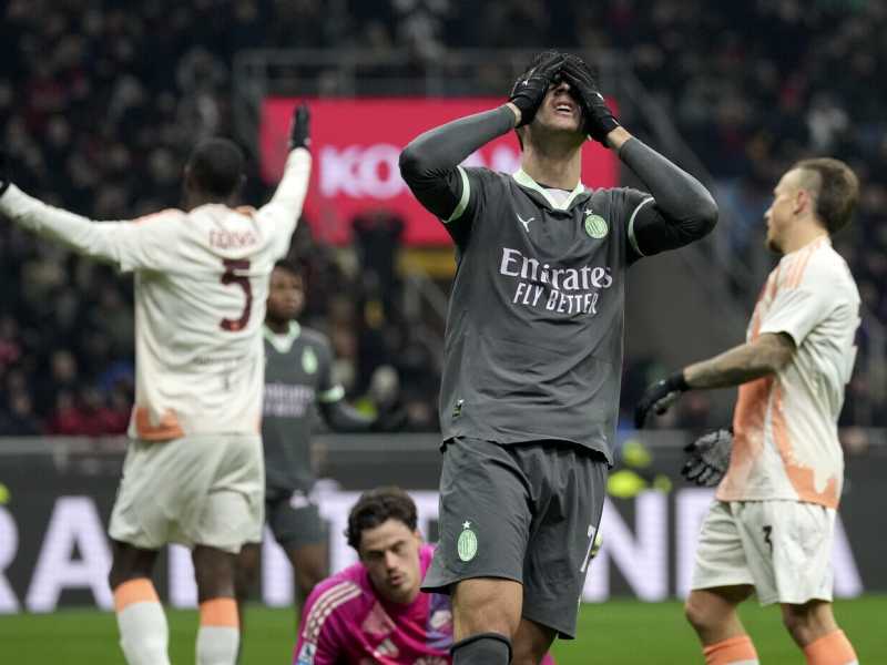 L'attaccante del Milan Alvaro Morata (foto LaPresse)