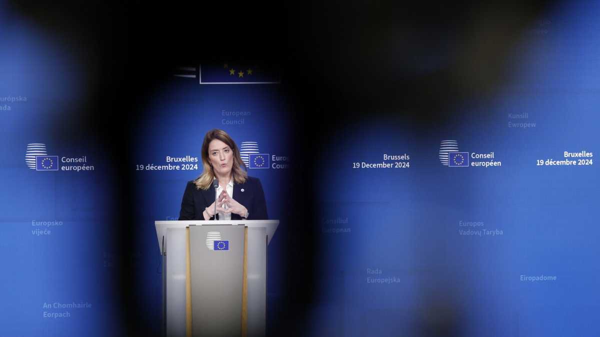 Immagine di Liberate Cecilia Sala, dice la presidente del Parlamento europeo Metsola