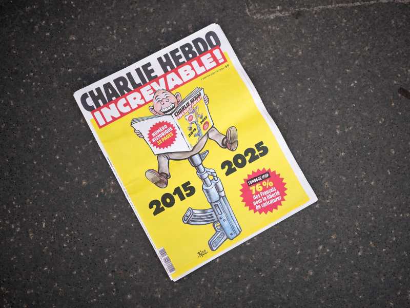 Edizione speciale del giornale Charlie Hebdo (gettyimages)