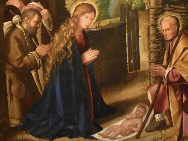 Boccaccio Boccaccino, "Adorazione dei pastori", 1499-1500