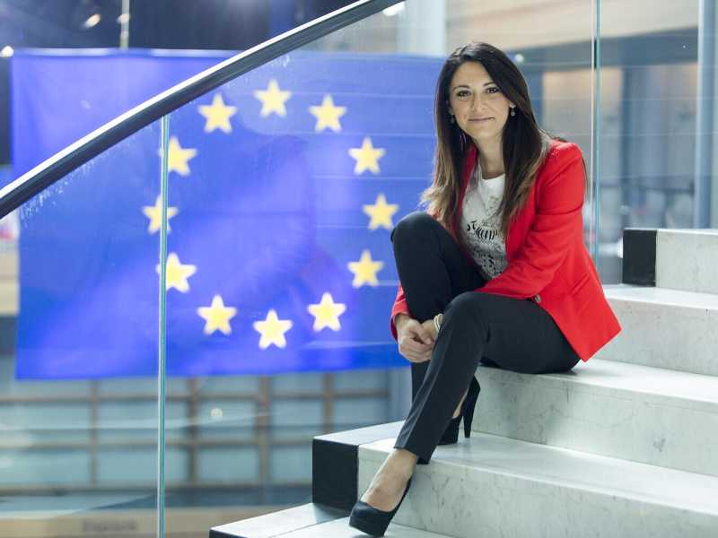 La vicepresidente del Parlamento Europeo, Pina Picierno (LaPresse) <br />