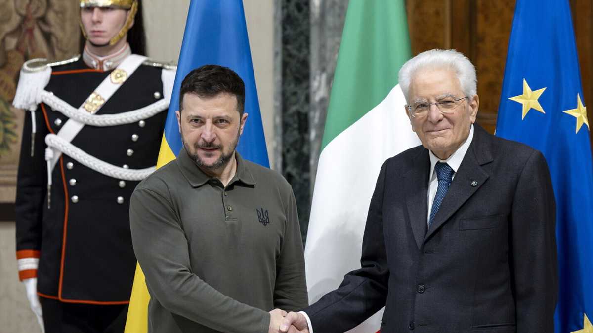 Immagine di Zelensky a Roma riceve il sostegno dell’Italia