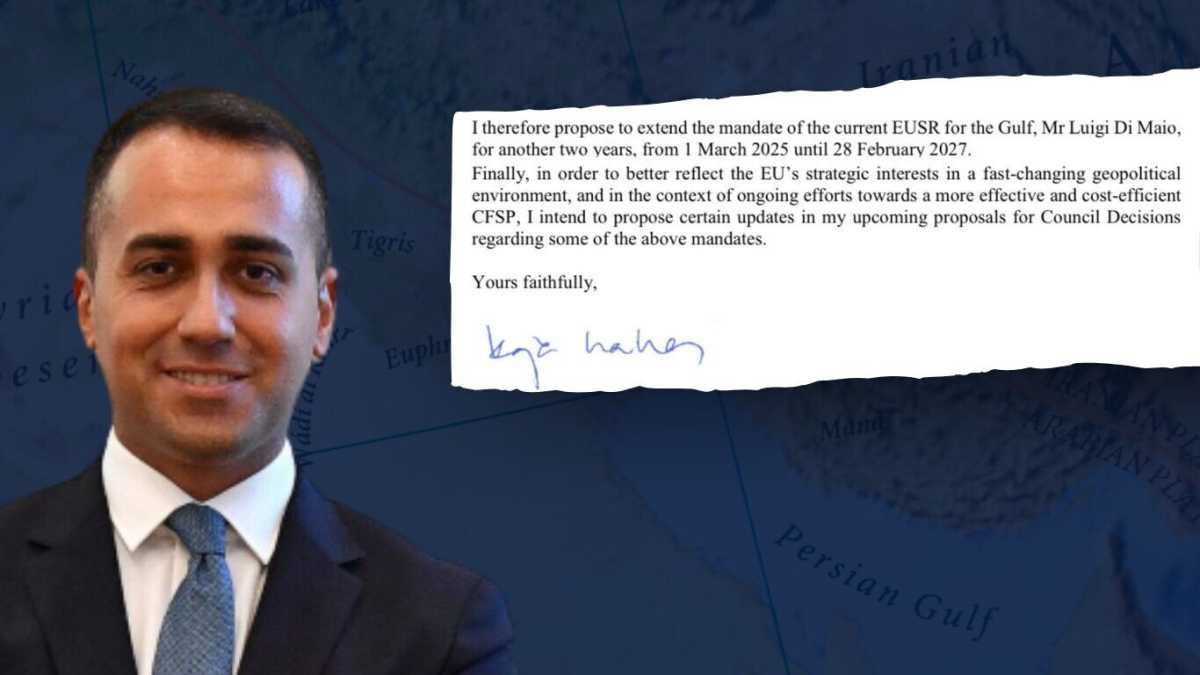 Immagine di Bis di Di Maio come inviato Ue nel Golfo. Kallas: "Eccellente, va riconfermato". Meloni non si oppone