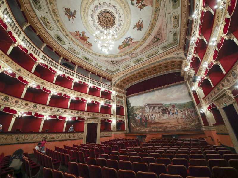 Il Teatro Pirandello ad Agrigento (Ansa)