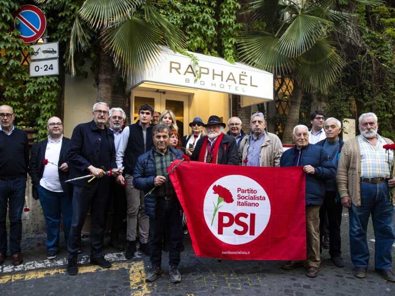Bobo Craxi all'iniziativa per ricordare Bettino Craxi (Ansa)