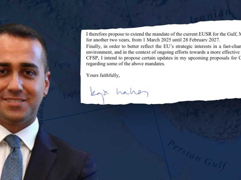 Bis di Di Maio come inviato Ue nel Golfo. Kallas: "Eccellente, va riconfermato". Meloni non si oppone