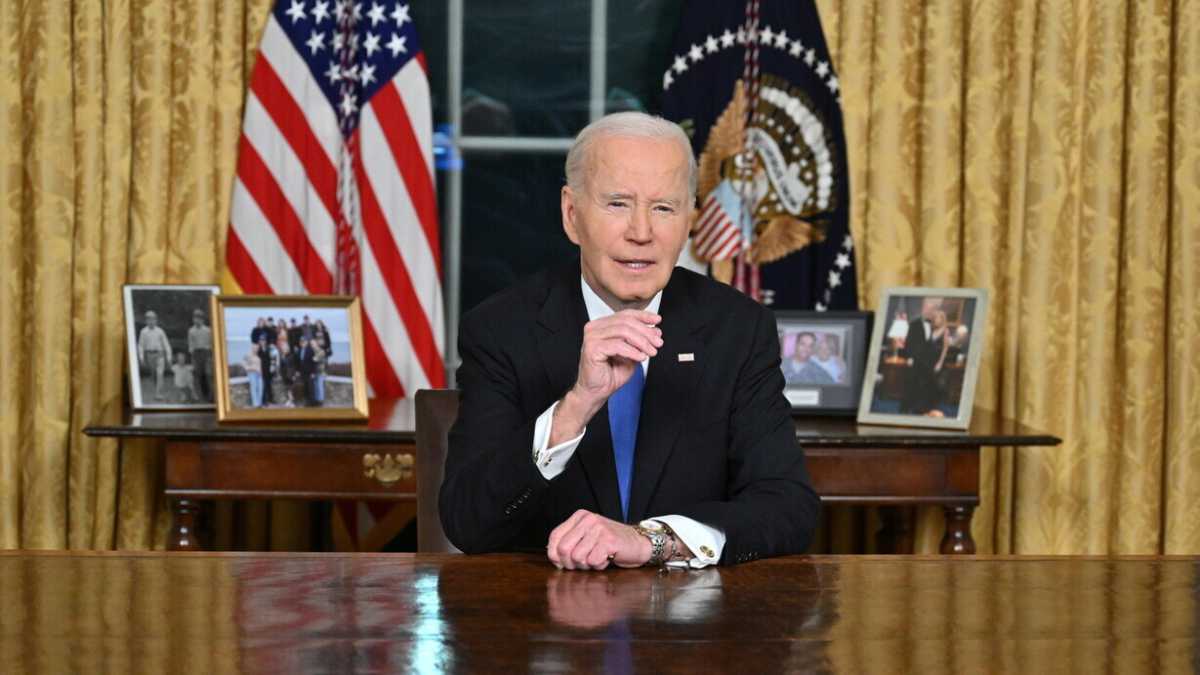 Immagine di Cosa ha detto Biden nel suo ultimo discorso da presidente