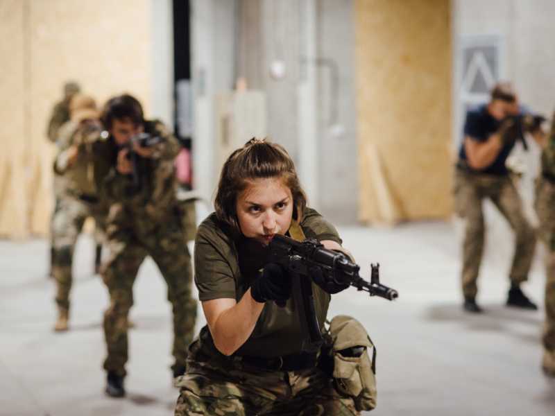 Recruits of the 3rd Separate Assault Brigade at the training center in Dnipro (Photo by Denys Poliakov via Getty Images)