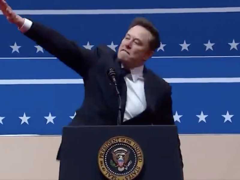 Screenshot dal discorso di Elon Musk (@elonmusk)