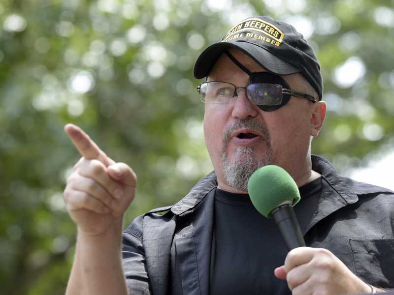 Stewart Rhodes, leader degli Oath Keepers (LaPresse)<br />