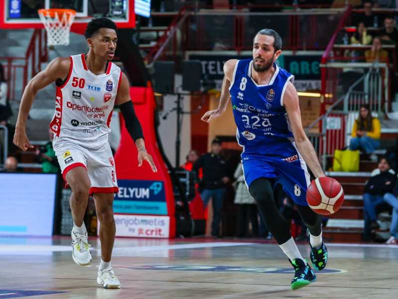 Amedeo Della Valle, 32 anni il prossimo 11 aprile, a Brescia dal 2021, ha vinto con la Germani la Coppa Italia due anni fa (Getty Images)
