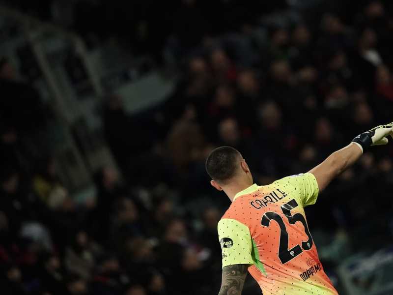Il portiere del Cagliari Elia Caprile (foto di Alessandro Tocco/NurPhoto via Getty Images)<br />