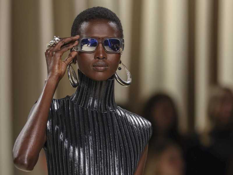 &nbsp;Sfilata della collezione Schiaparelli Fall/Winter 2024-2025 alla Settimana della moda di Parigi (foto Vianney Le Caer per AP, via LaPresse)