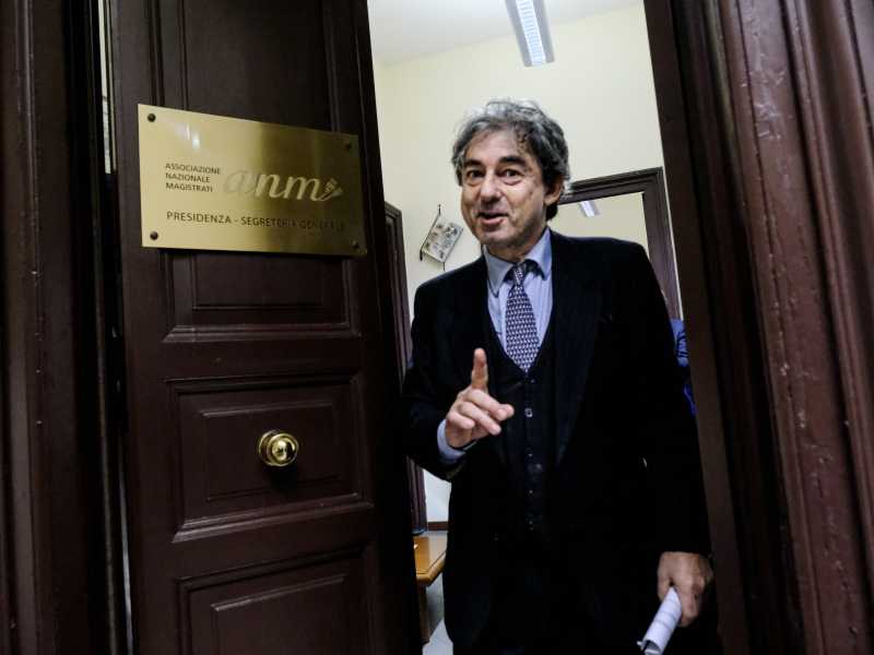 Il presidente Anm Cesare Parodi in occasione della riunione del Comitato direttivo centrale a Roma (Mauro Scrobogna / LaPresse)&nbsp;<br />