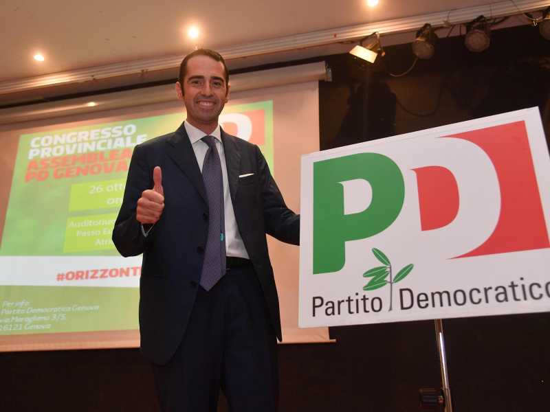 Alberto Pandolfo nel 2017 a Genova (Ansa/Luca Zennaro) <br />