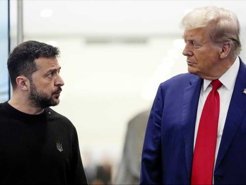 Zelensky e Trump (foto Ap, via LaPresse)