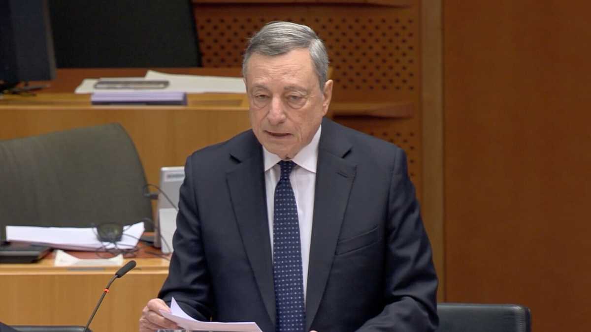 Immagine di Draghi: “L'Ue sarà lasciata sola a garantire la sicurezza in Ucraina e nella stessa Europa"