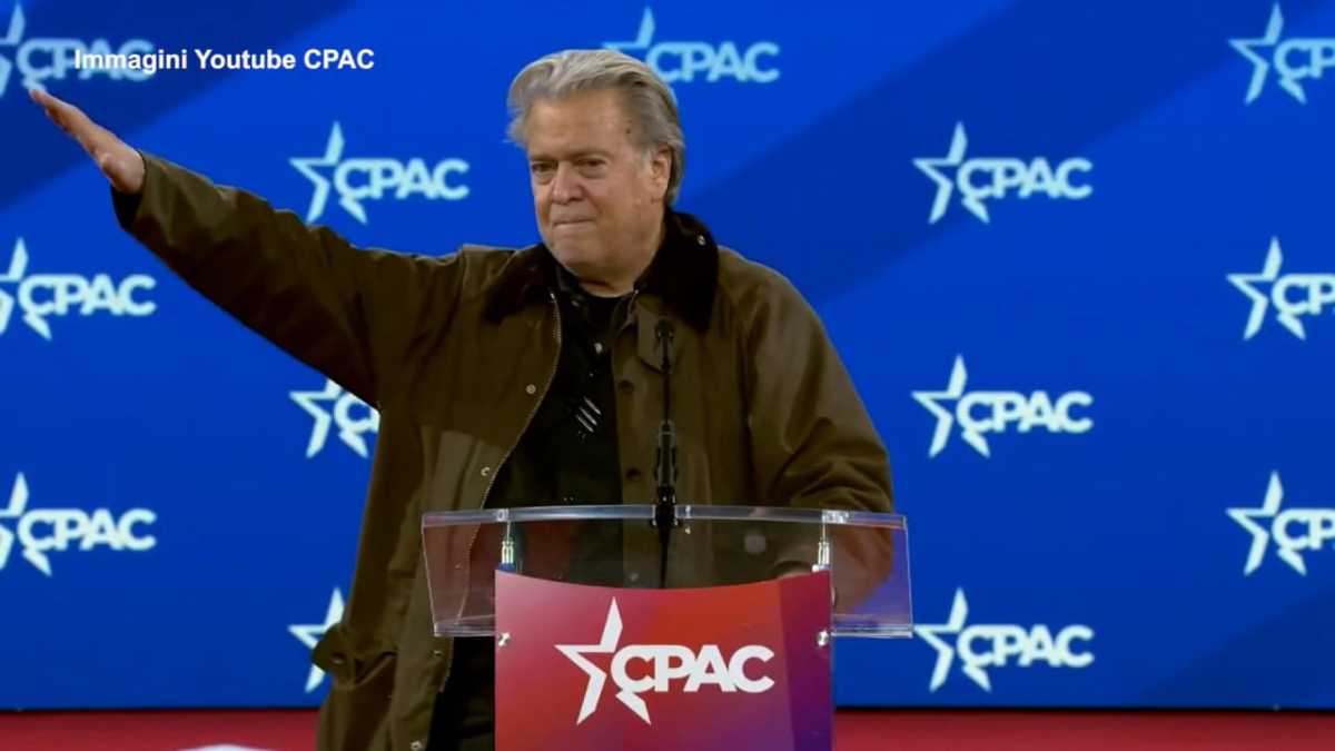 Immagine di Bardella annulla l'intervento alla Cpac di Washington, dopo il saluto romano di Bannon