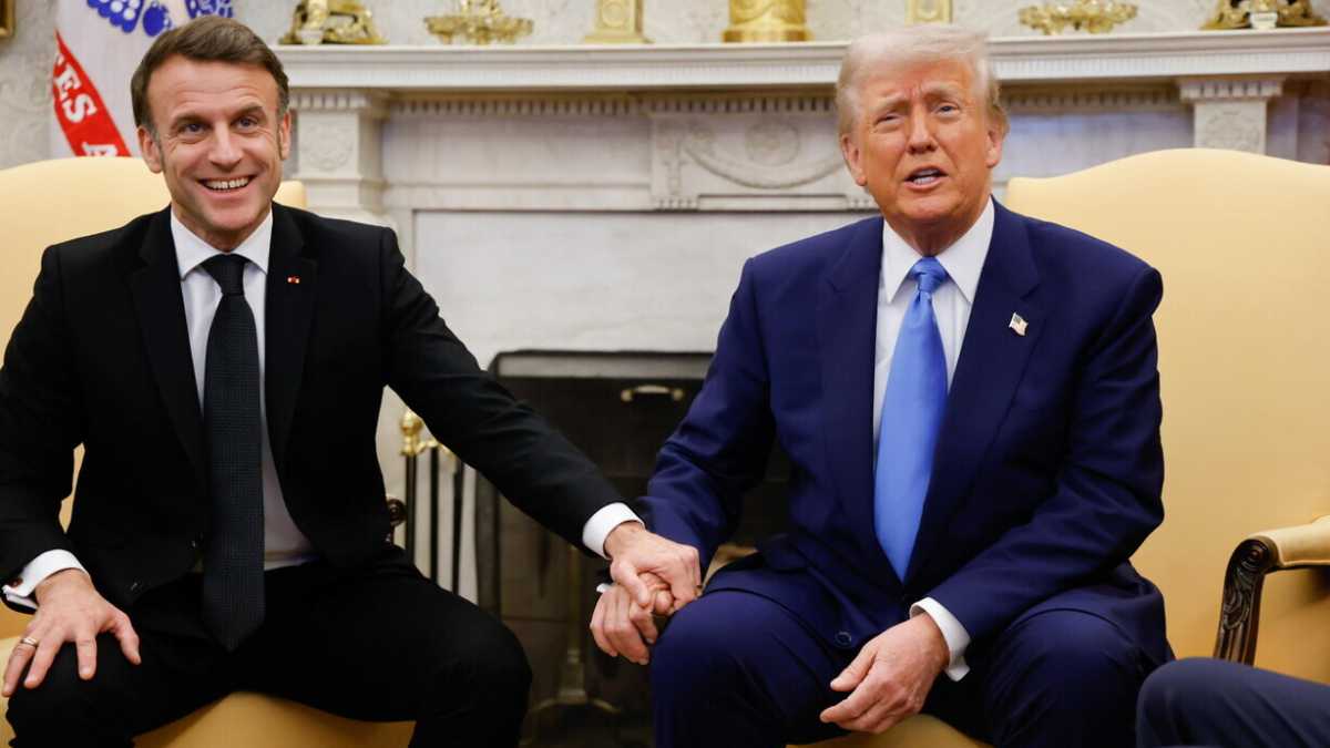 Immagine di Macron da Trump: propone le forze europee a garantire la pace in Ucraina e incassa il sostegno americano