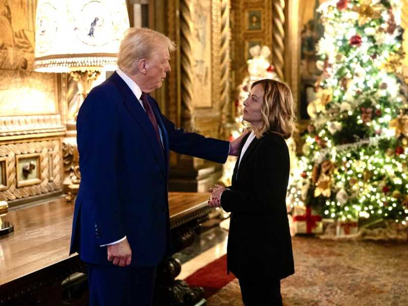 Donald Trump e Giorgia Meloni (Ansa)