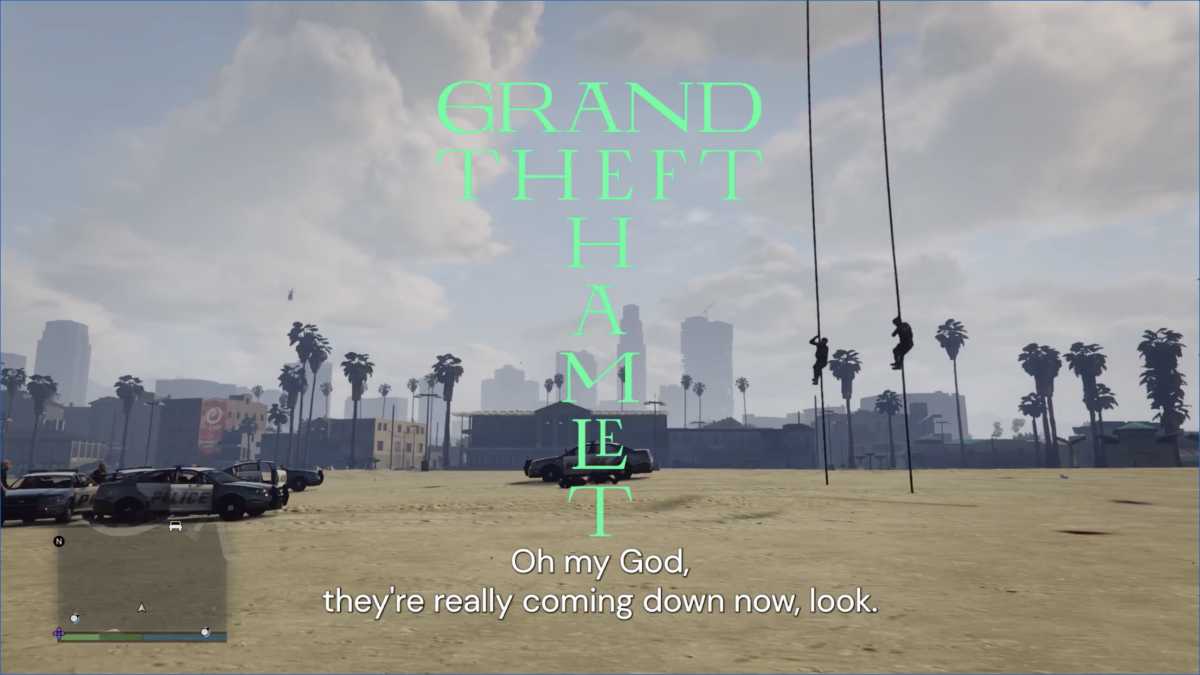 Immagine di Recitare Shakespeare dentro a un videogioco pulp? Il risultato è su Mubi