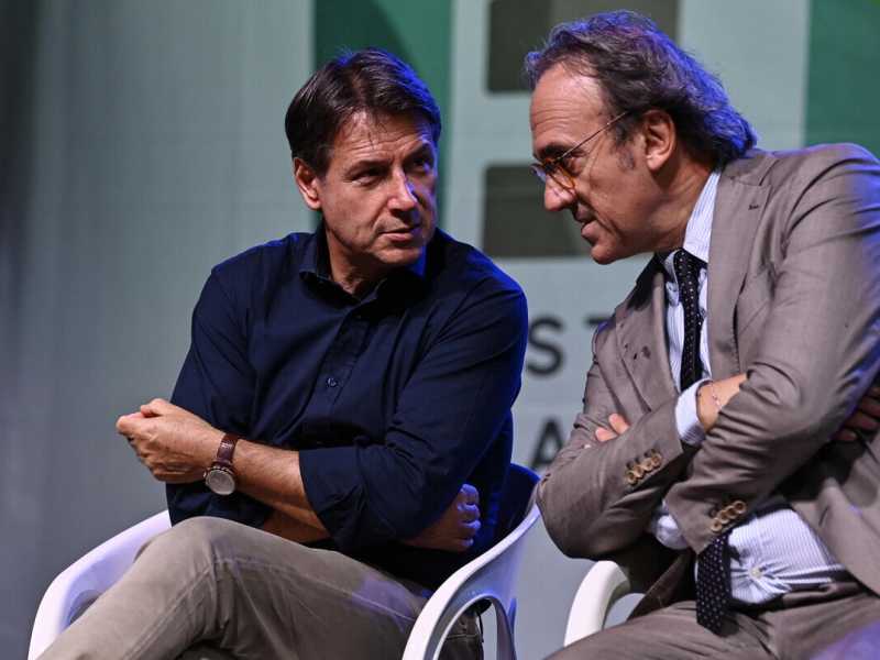Giuseppe Conte e Angelo Bonelli (Ansa)