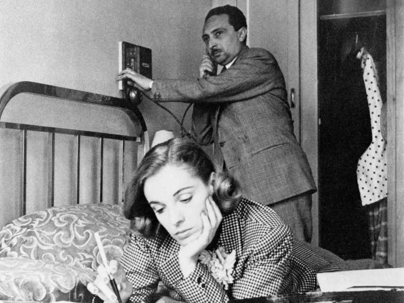 Vitaliano Brancati con la moglie, l&rsquo;attrice Anna Proclemer (Getty)&nbsp;<br />