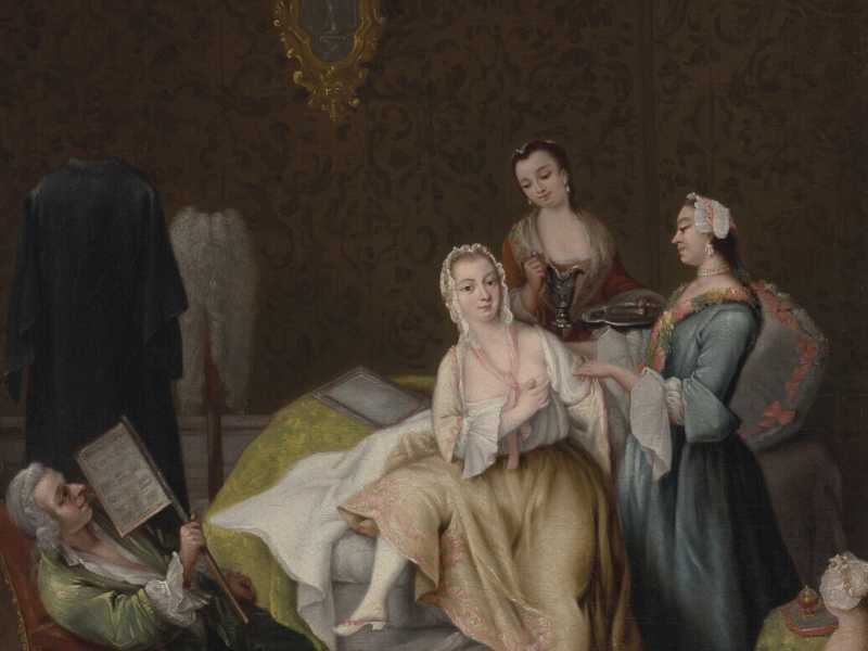 Pietro Longhi  (1701-1785), &ldquo;Il risveglio della dama&rdquo;&nbsp;<br />