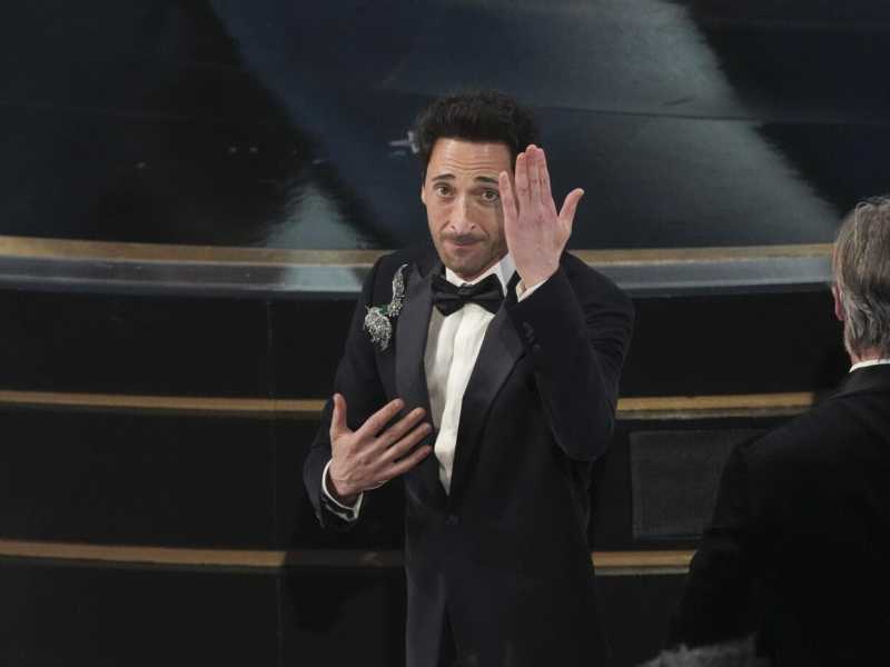 Adrien Brody (foto Ap, via LaPresse)