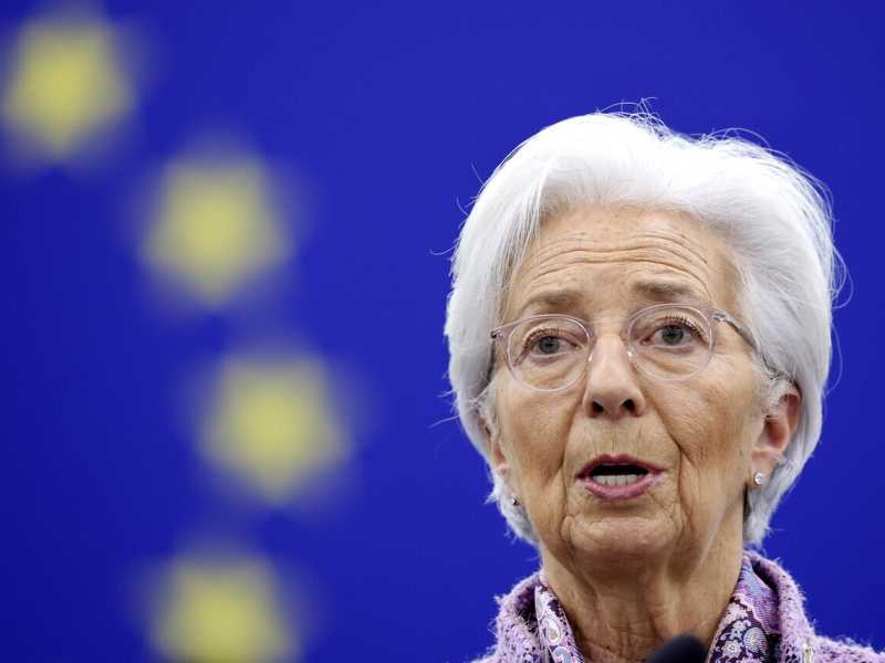 Christine Lagarde, presidente della Bce (foto ANSA)