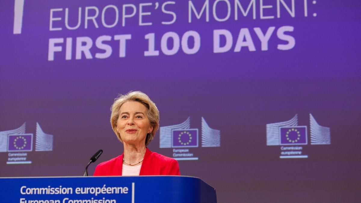 Immagine di Von der Leyen rivendica i suoi secondi primi cento giorni