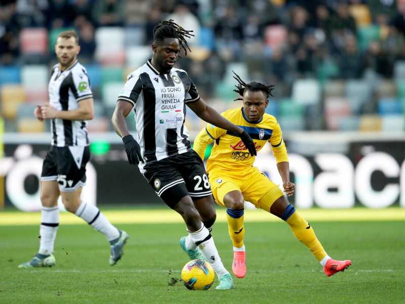 Il difensore dell'Udinese Oumar Solet (foto Ansa)