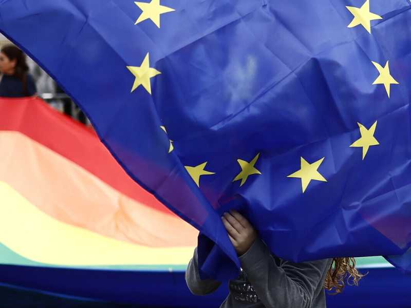 Manifestazione L’Europa Siamo Noi a Piazza del Popolo (LaPresse) <br />