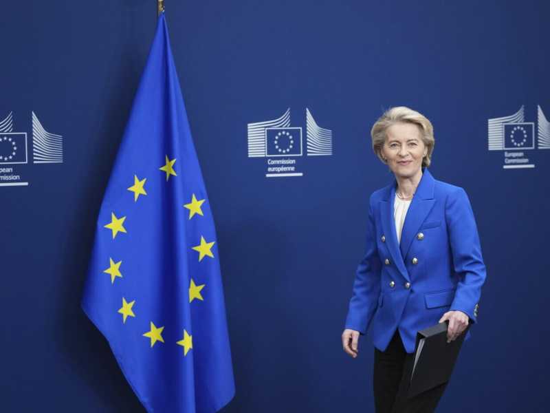 Ursula von der Leyen (foto Ap, via LaPresse)