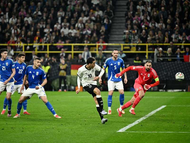 Il gol del 2-0 di Jamal Musiala contro l'Italia in Germania-Italia 3-3 (foto Getty Images)