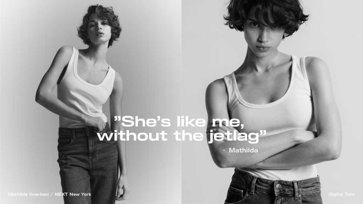 Immagine di H&M con (troppa) IA. La pubblicità con l’avatar della modella è una nuova frontiera con molte incognite