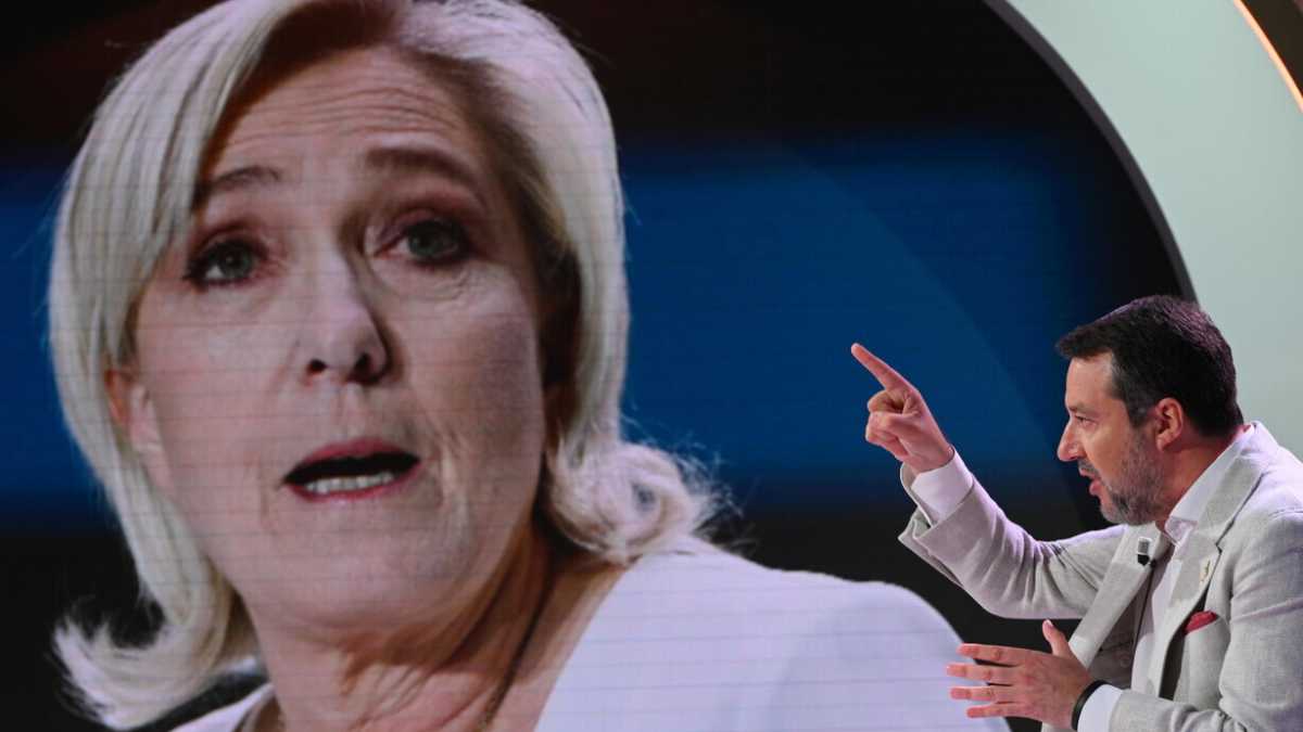 Immagine di Salvini (con Orbán, Putin e Musk) difende Le Pen dopo la condanna: “Dichiarazione di guerra da Bruxelles”