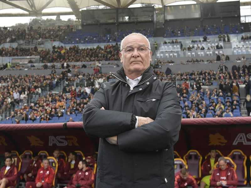 L'allenatore della Roma, Claudio Ranieri (foto LaPresse)