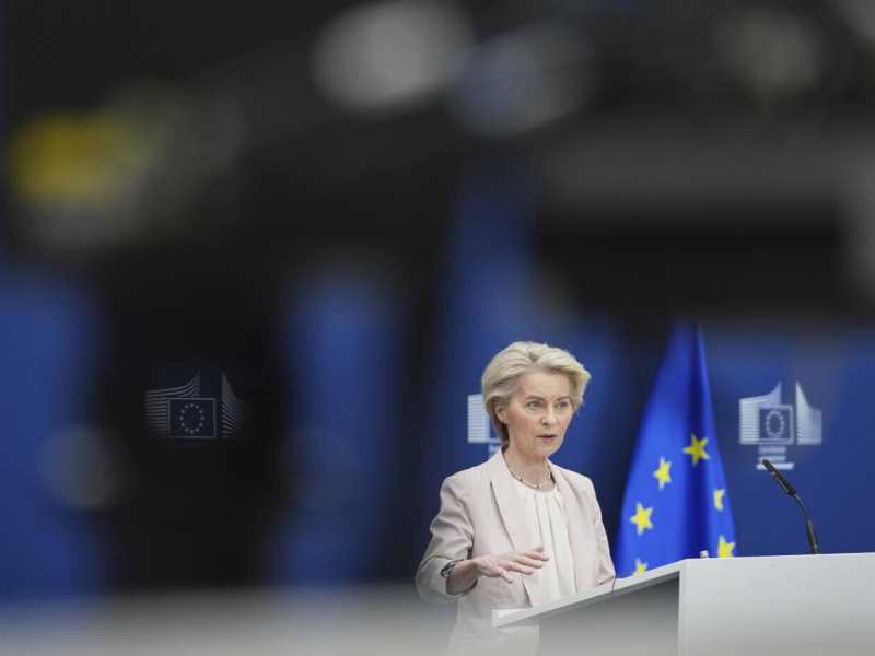Ursula von der Leyen (foto Ap, via LaPresse)