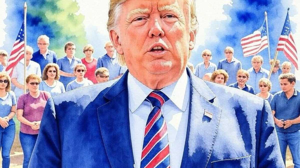 Immagine di Cocciuta AI. Donald Trump è già tornato, scusate se lo racconto come se dovesse ancora tornare