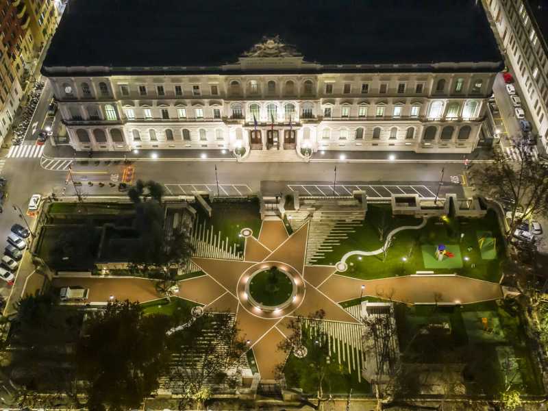 Una foto dall'alto di Palazzo Dante, sede unitaria dell'Intelligence italiana (foto sicurezzanazionale.gov.it)